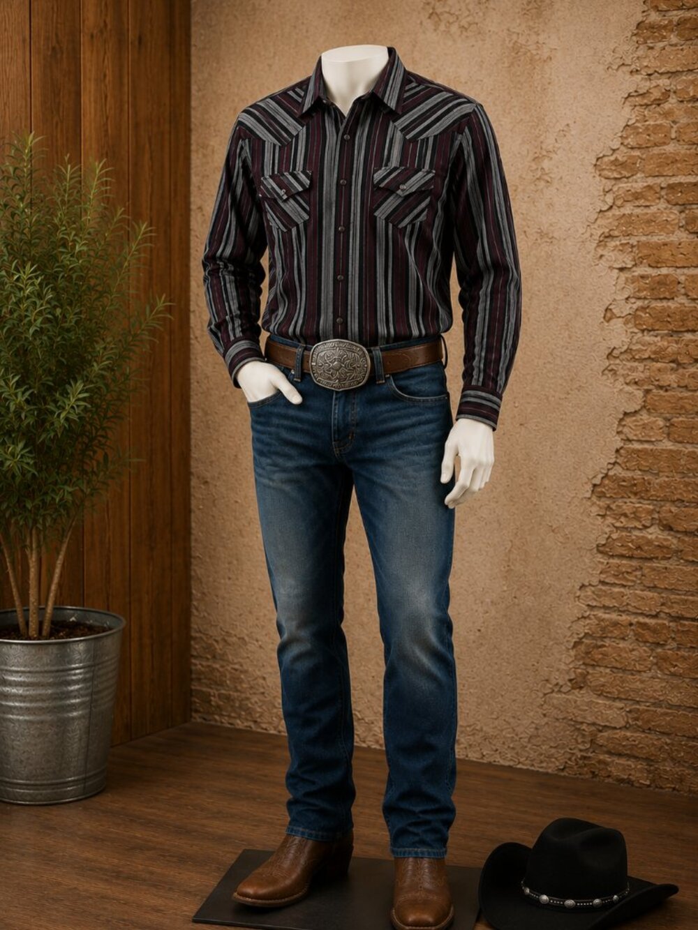Cody James Authentic Apparel Western Snap Shirt | Men's Medium